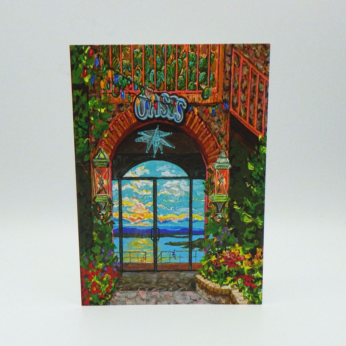 Painted Oasis Greeting Card The Oasis Gift Shop