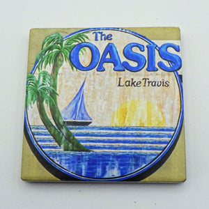 Painted Oasis Logo Ceramic Coaster