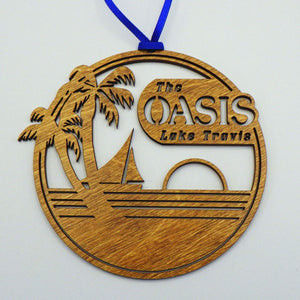 Oasis Logo Wooden Ornament